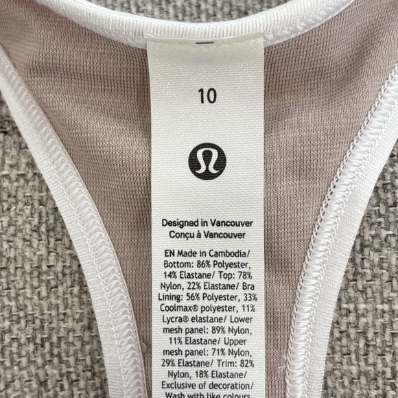 NWT Lululemon Scoop Neck Pleated Tennis Dress Size 10 In White - Picture 4 of 7